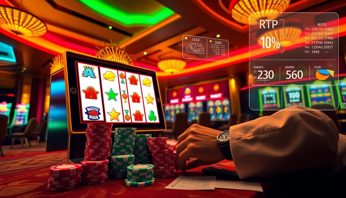 Player actively spins game nổ hũ slot with vibrant jackpots and strategic betting chips