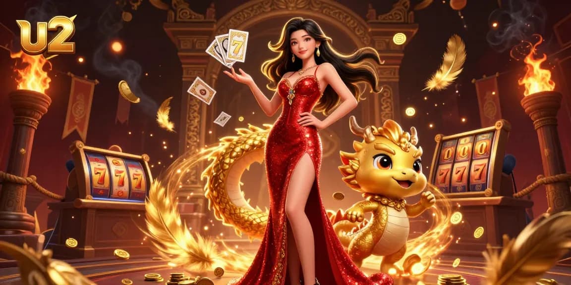 Experience thrilling gameplay with U2 casino's exciting slot games and vibrant visuals.