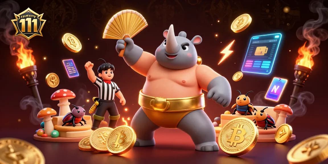 Experience luxurious gaming with luxury 111 featuring a dynamic scene of cartoon characters in action.