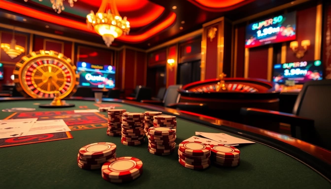 Join the excitement of online gaming with super59 link alternatif at a luxurious poker table.