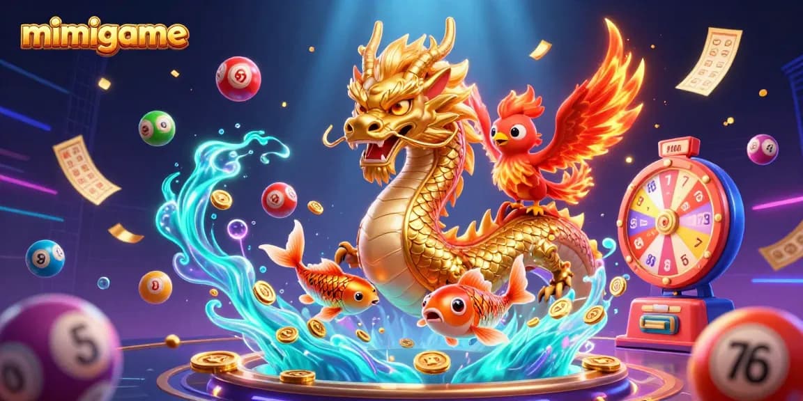 Experience the thrill of mimigame with a vibrant 3D scene full of gambling excitement.
