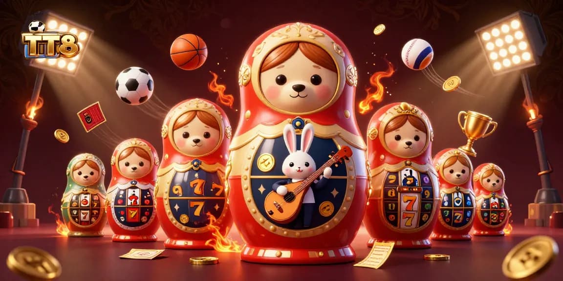 Engage with TT88's thrilling casino experience through delightful cartoon bears and gaming elements.
