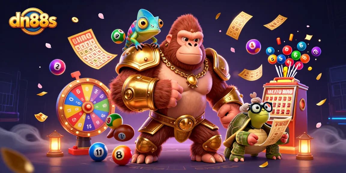 Experience thrilling wins with dn88s in a vibrant 3D casino scene featuring dynamic game elements.