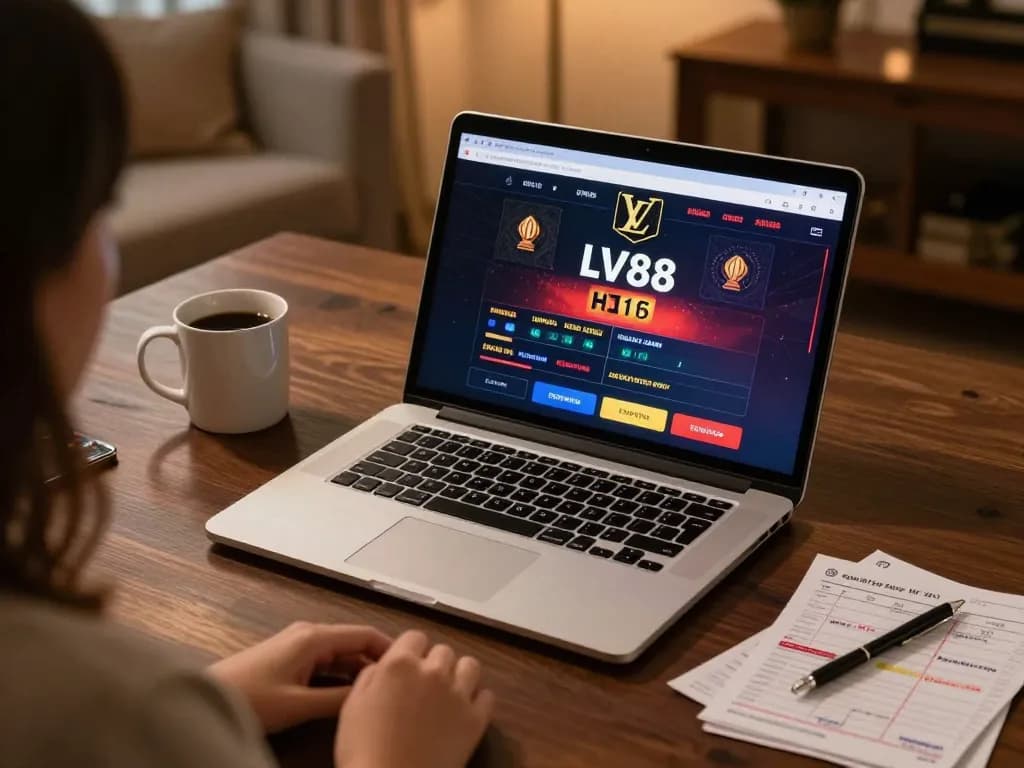 Experience immersive online gaming at LV88 with a cozy setup and strategic elements.