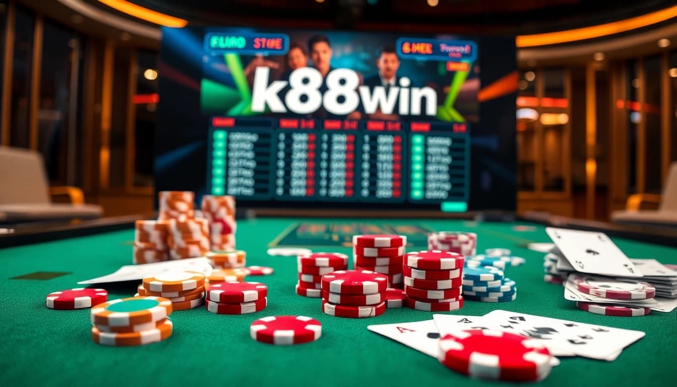 Experience high-stakes gaming action at k88win with vibrant casino tables and thrilling online gameplay.
