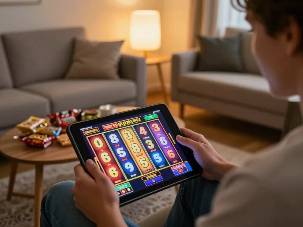 Experience thrilling slots on 888New tablet gaming at home with vibrant visuals and cozy atmosphere.