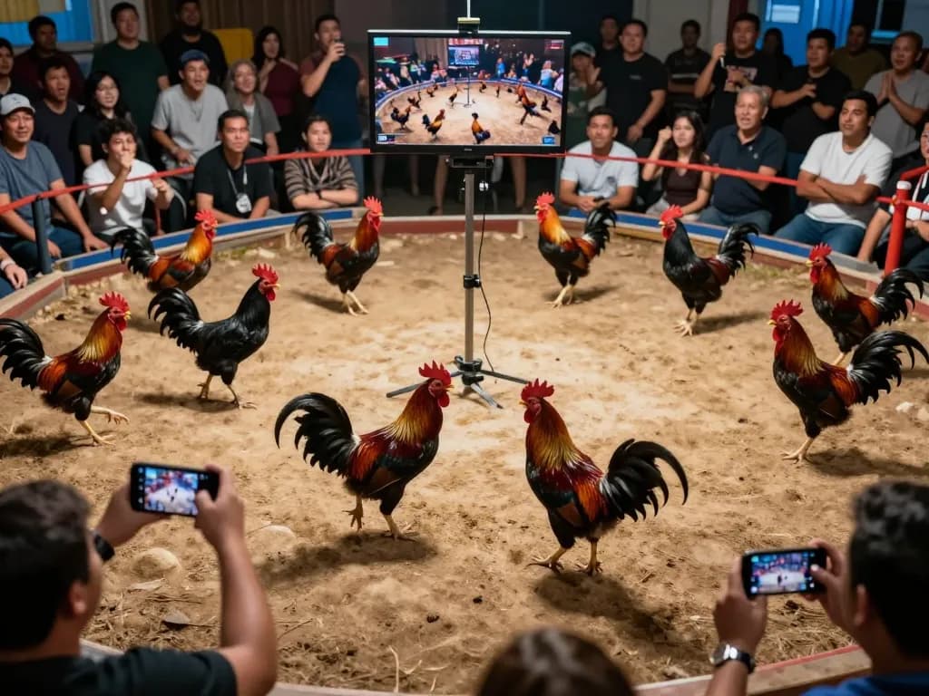 Watch thrilling trực tiếp đá gà fights with vivid roosters and engaging atmosphere