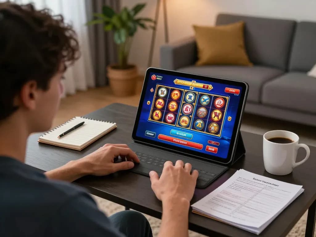 Engaging in gameplay while using link vào ku3933 on an online casino app for strategic betting.