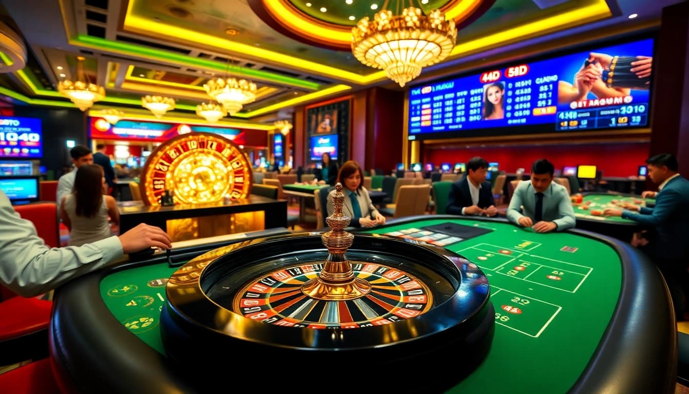 Experience Toto Macau's thrilling live draw with luxurious casino elements and real-time betting results.