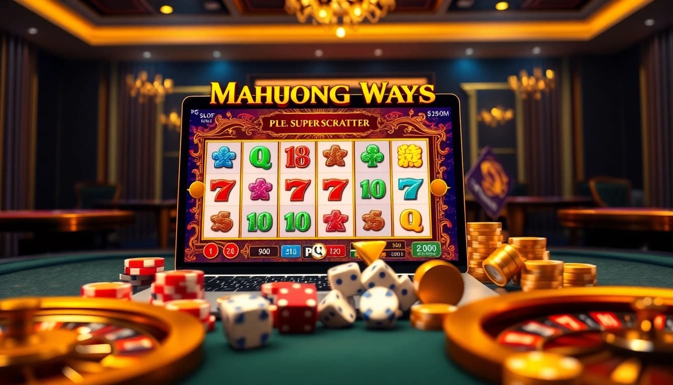Experience the thrill of demo slot pg with Mahjong Ways Gacor X5000 Super Scatter on a luxurious casino setup.