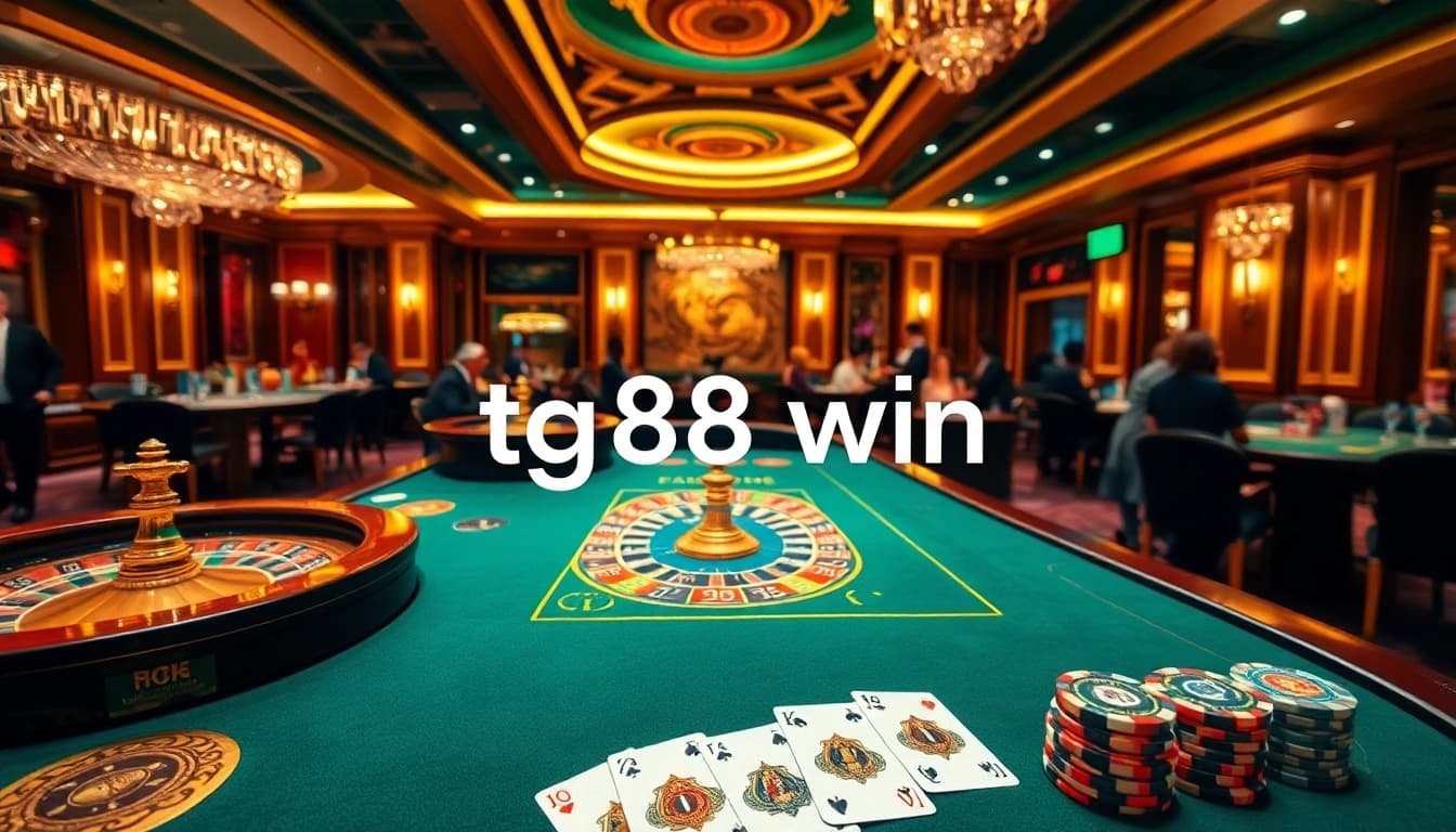 Experience the thrill of winning at tg88 win with dynamic casino gameplay visuals.