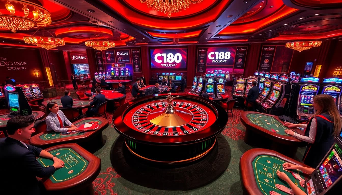 Experience C168 excitement at a vibrant casino filled with spinning roulette and engaging players.