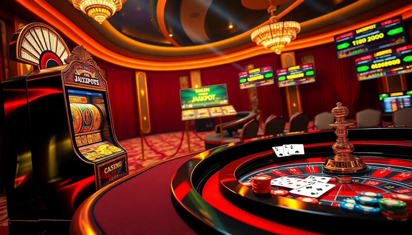 Nổ Hũ Đổi Thưởng offers a thrilling casino experience with vibrant slot machines and live betting tables.