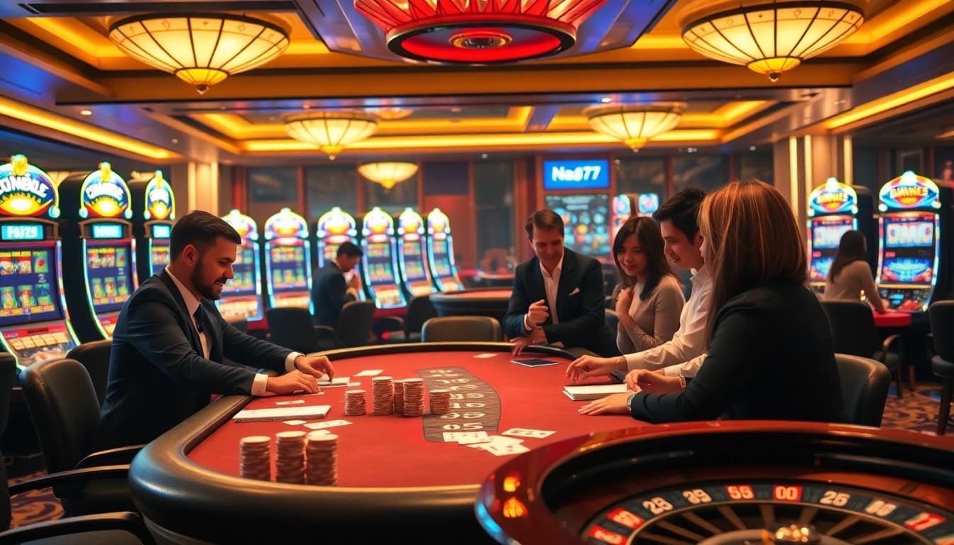 Experience the thrill of NA777 with professional card games and vibrant slot machines.