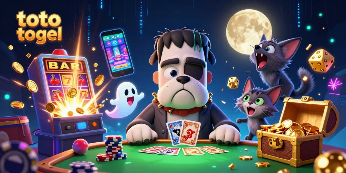 Experience thrilling gameplay with toto togel in this vibrant 3D casino scene.