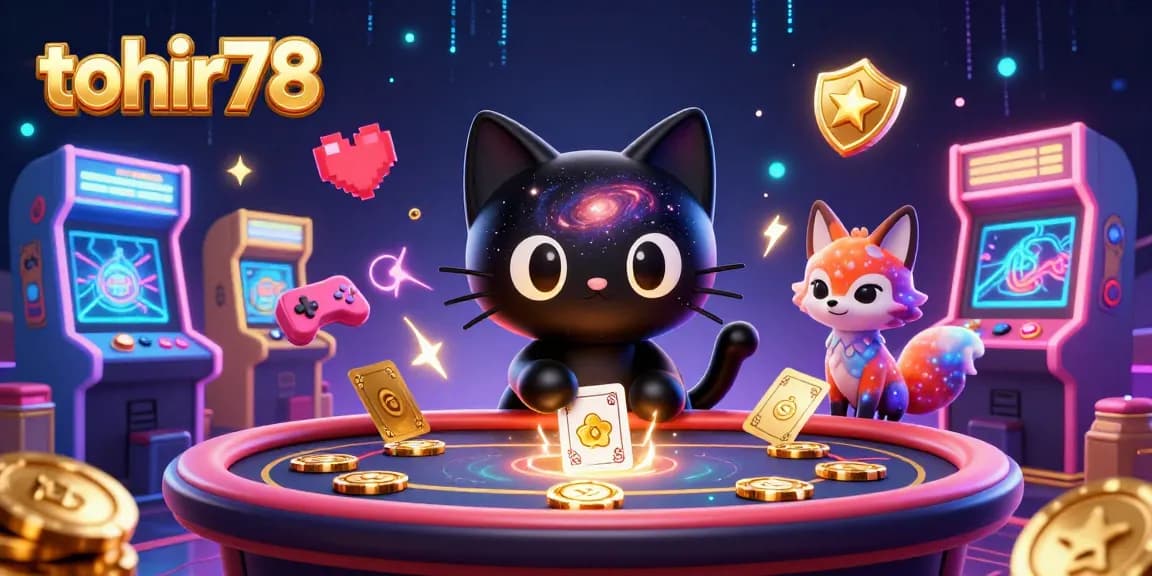 Bernostalgia slot online gacor tohir78 dengan kucing hitam galaksi dan rubah nebula di kasino cosmic.