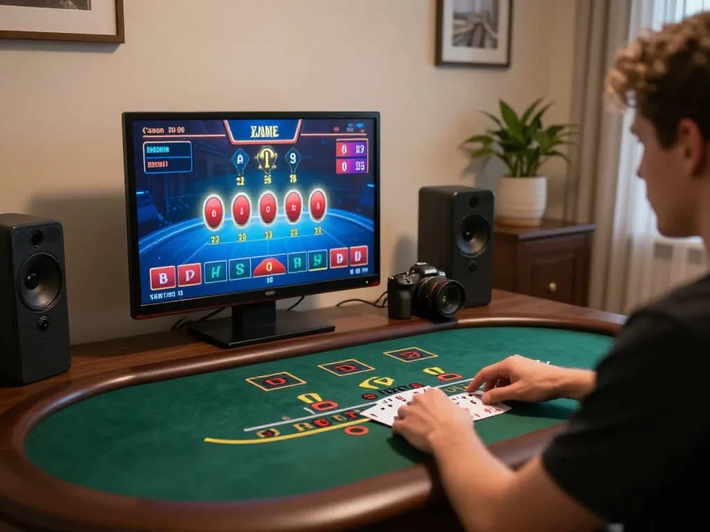 RR88 player winning at live dealer blackjack in a modern online gaming setup