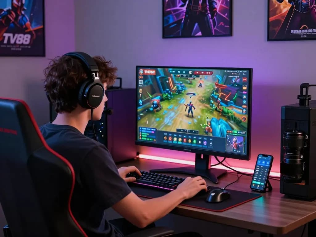 Experience the excitement of the TV88 game platform in an engaging online gaming environment.