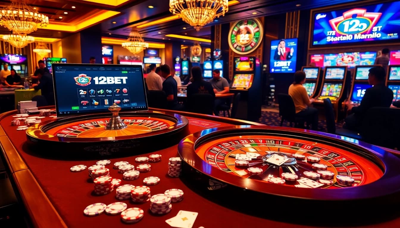 Experience the thrill of winning with 12BET at a luxurious casino.