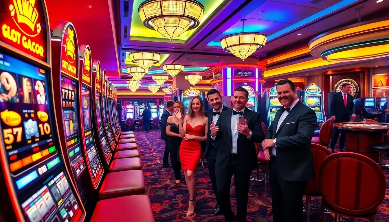 Engage with the thrilling atmosphere of slot gacor games at a vibrant casino.