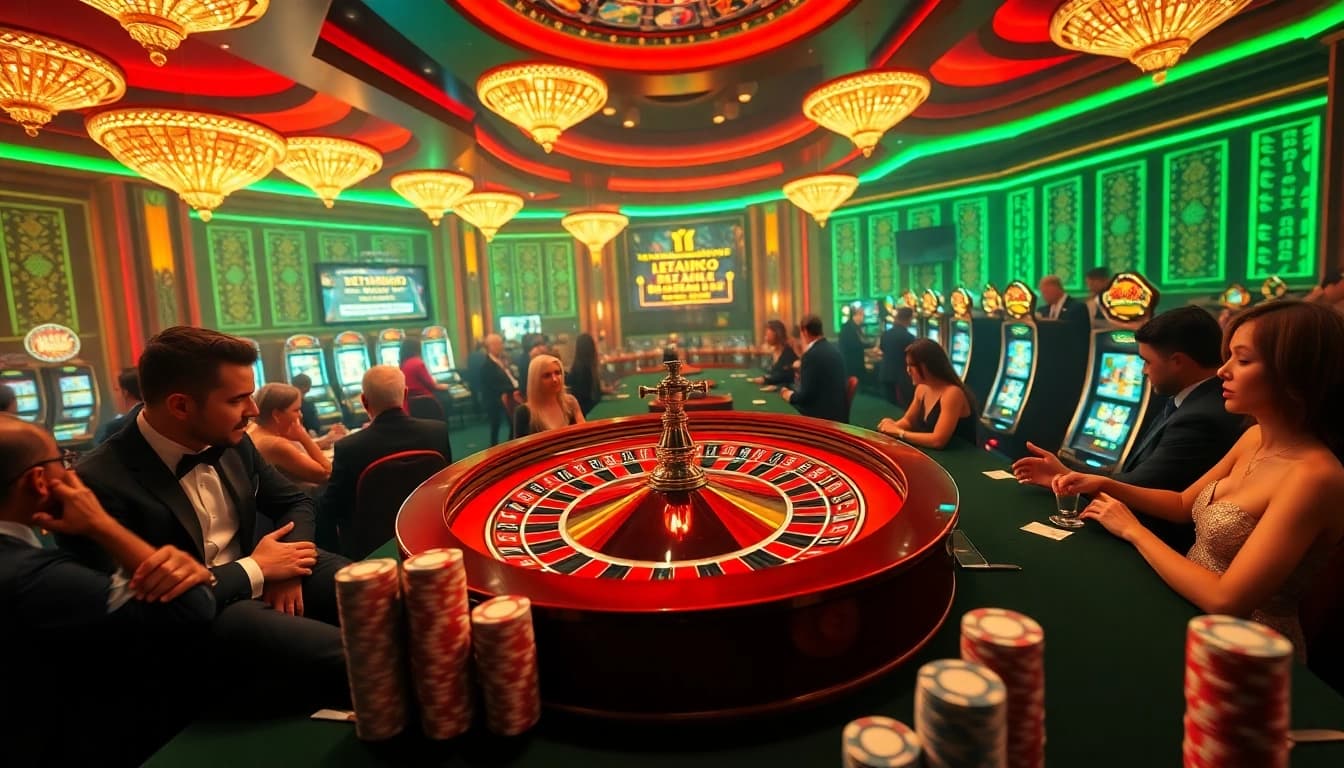 Players experience the excitement of winning with the latest Ketquaxoso results at a vibrant casino.