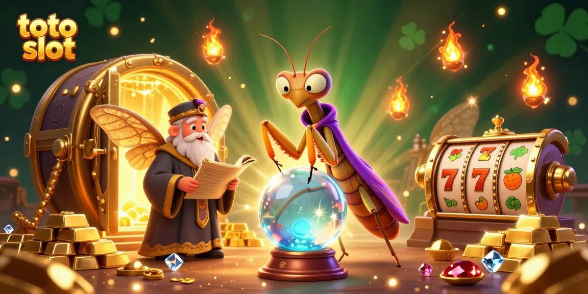 Win big with toto slot as a 3D fortune teller reveals lucky jackpots and treasures.