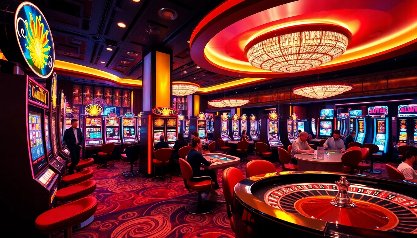 Experience the excitement of garuda slot games in a vibrant casino setting.