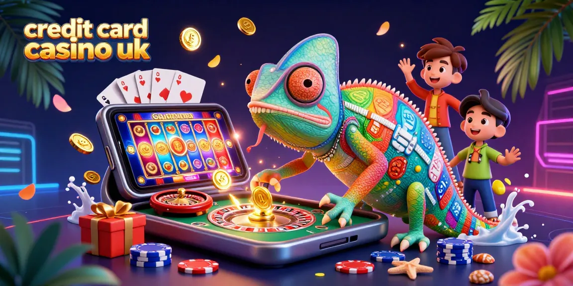 Engage with the vibrant world of credit card casino uk in this immersive digital illustration.