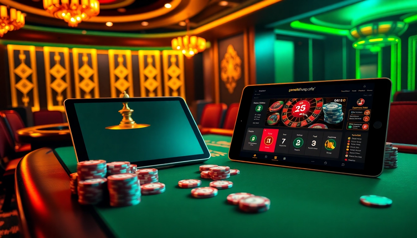 Players engage in a thrilling game at the poker table, experiencing gamebaidoithuong coffee excitement.