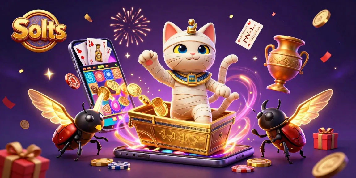 Engage with thrilling Slots action in a vibrant 3D casino scene featuring colorful slot games.