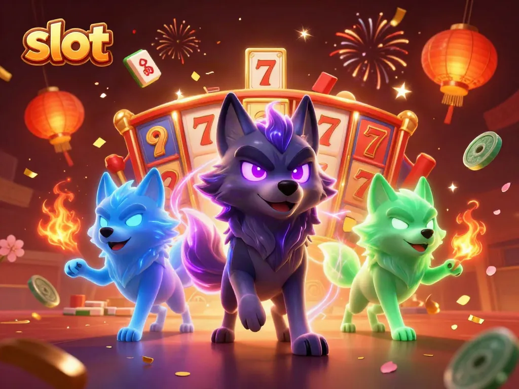 Engage with slot mechanics in this vibrant scene featuring dynamic graphics and colorful elements