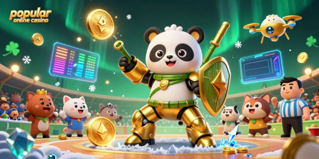 Engage in thrilling bets at this popular online casino, featuring vibrant 3D casino elements.