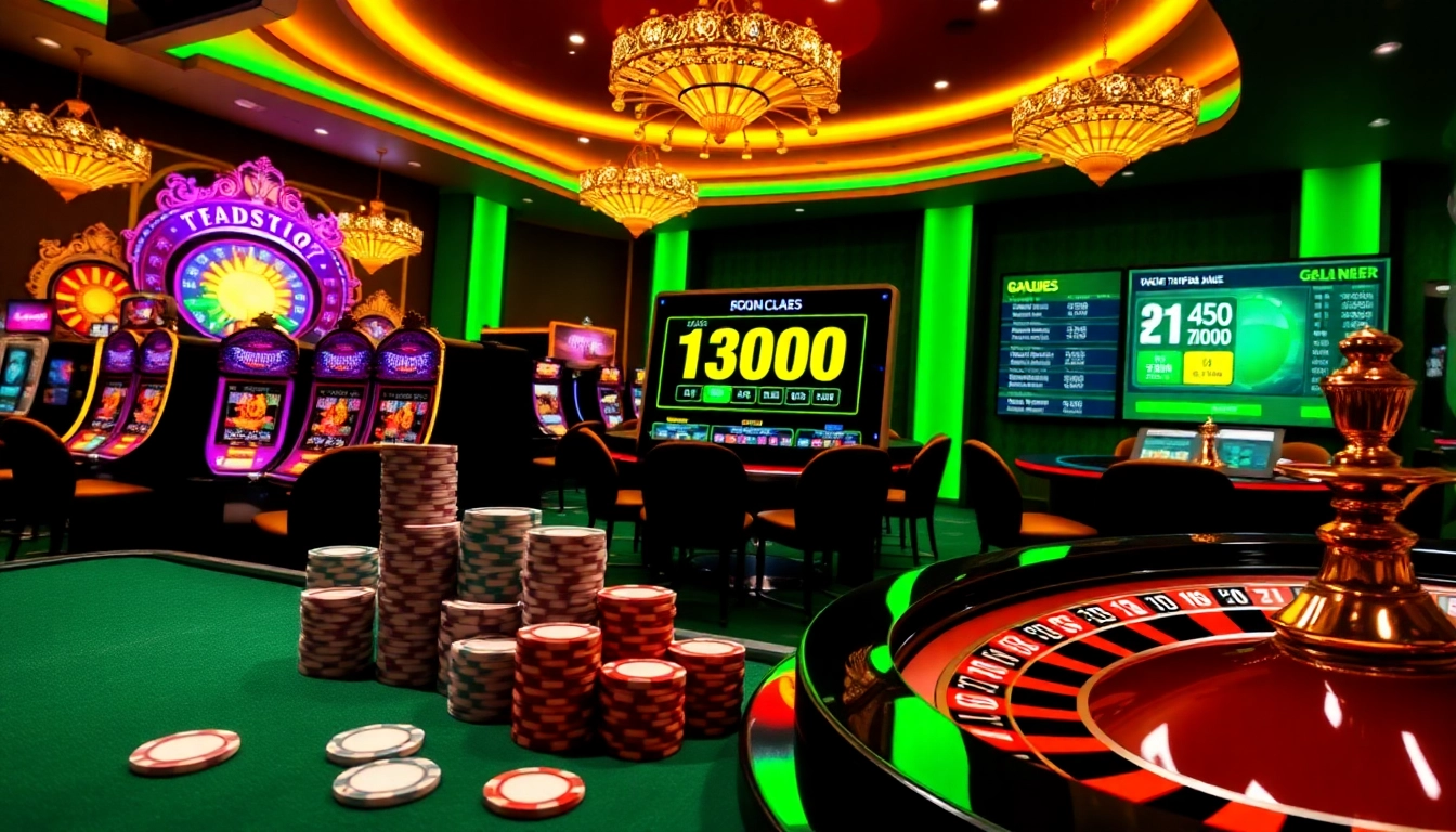 Experience thrilling gaming opportunities at tại i9bet with engaging roulette and slot machine visuals.
