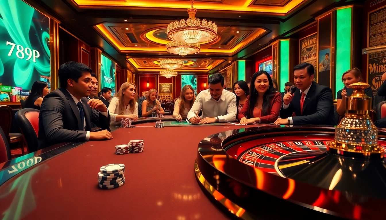 Gambler placing a bet at the luxurious 789P poker table in an upscale casino setting.