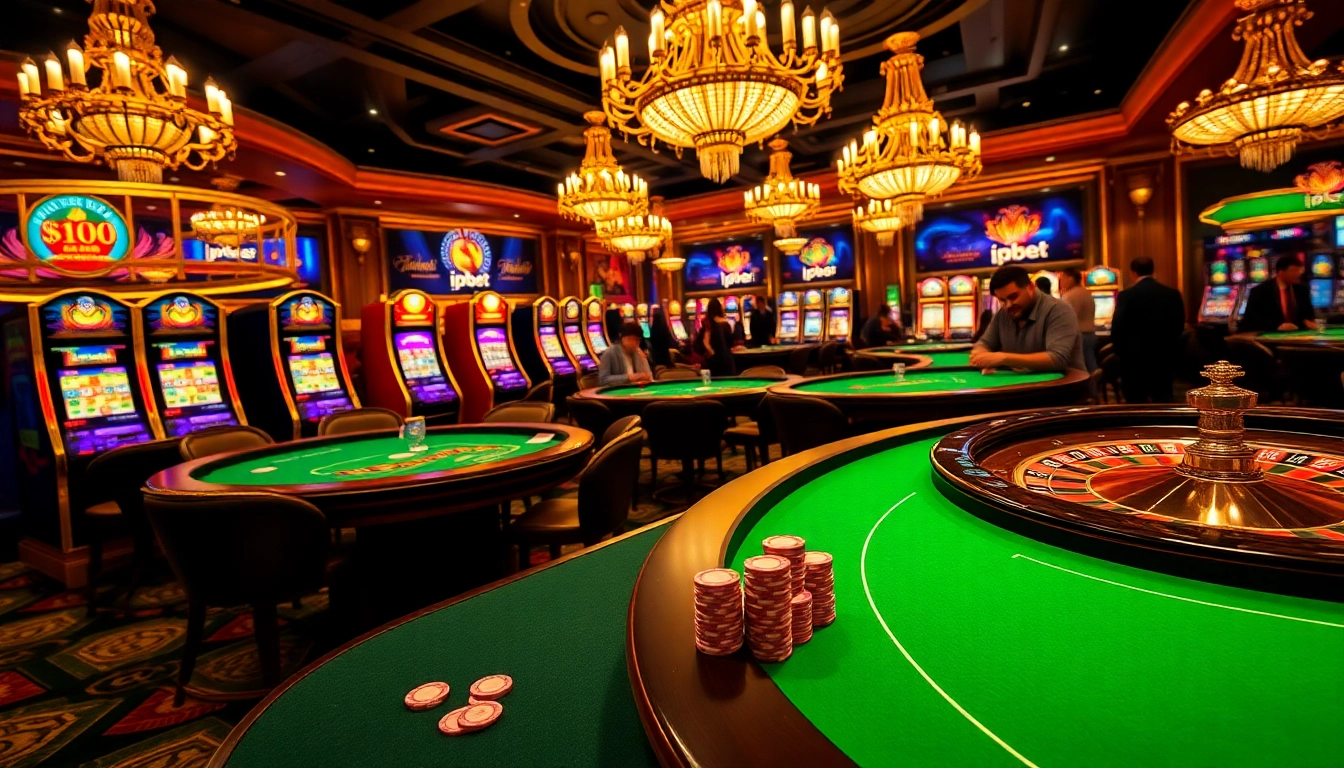 Experience thrilling gameplay at i9bet with vibrant poker chips and roulette action.