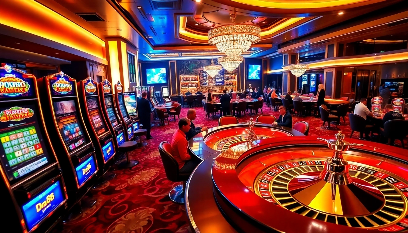 Experience thrilling gameplay at dn 88 with luxurious casino elements and vibrant atmosphere.